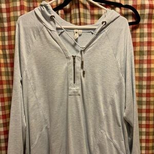 Cable & gauge hooded top